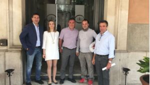 Miembros del partido con cazadores