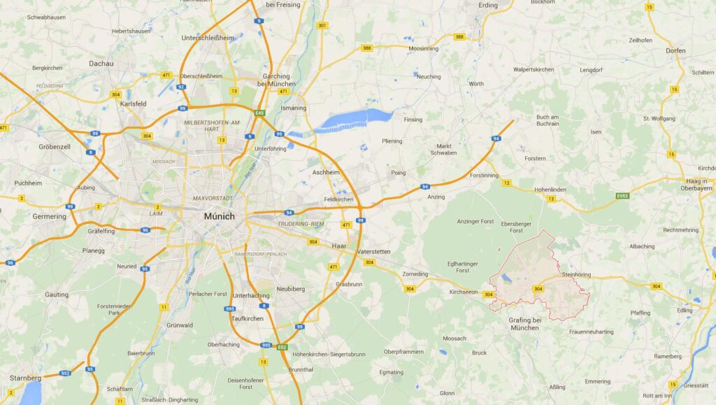 Mapa Munich