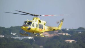 Helic&oacute;ptero ambulancia del 061