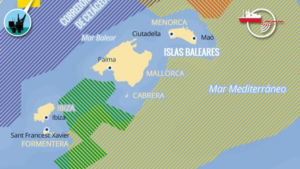 mapa mar blava