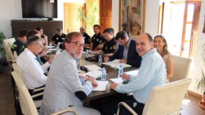 El alcalde Vicent Mar&iacute; y el Delegado del Gobierno en funciones Evelio Antich
