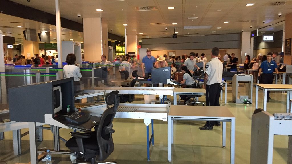 aeropuerto ibiza filtro seguridad