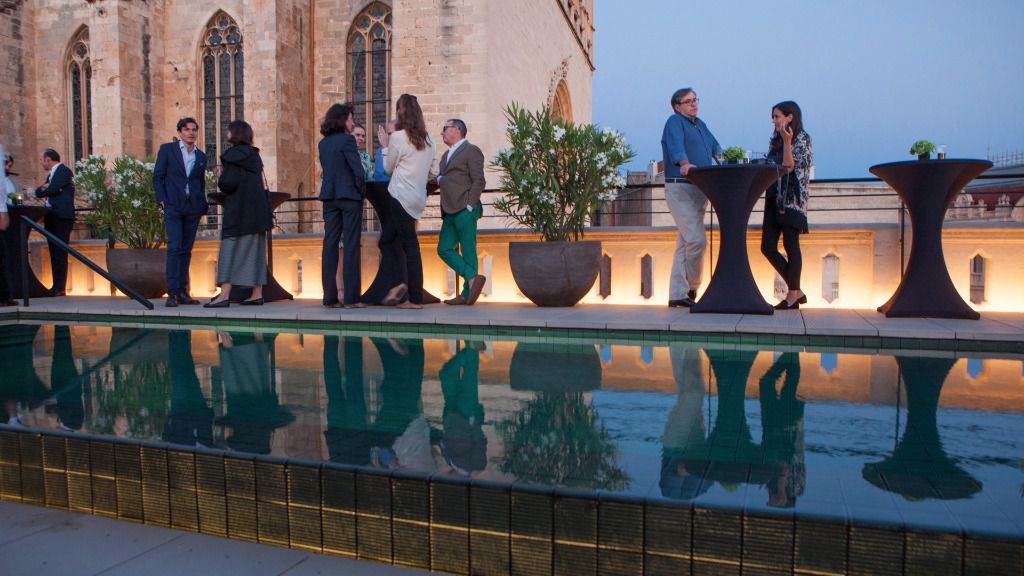 Una vista de la fabulosa terraza del establecimiento hotelero