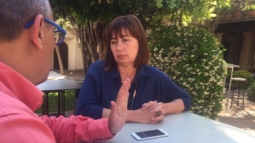 Armengol durante la conversación con mallorcadiario.com