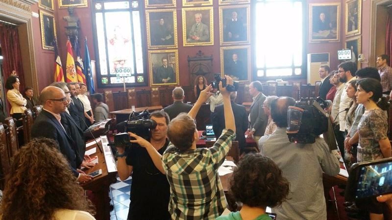 Momento del homenaje