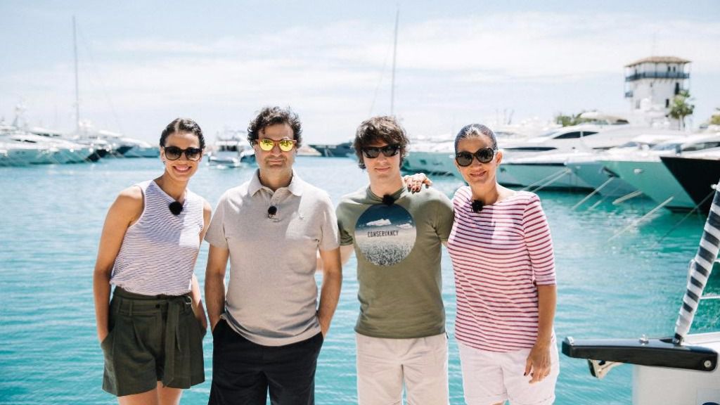 La presentadora y el jurado de Masterchef