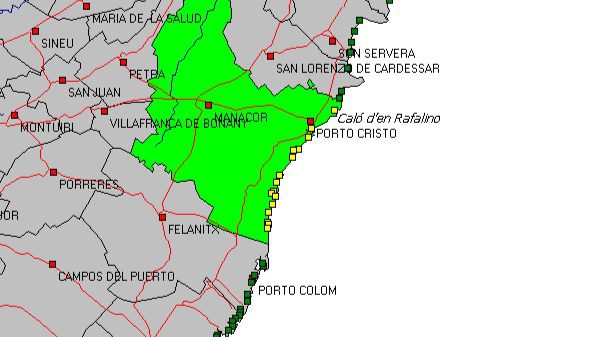 Entre Cala Morlanda y Es caló d'en Rafalino