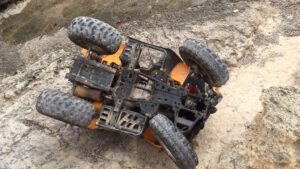 El quad accidentado