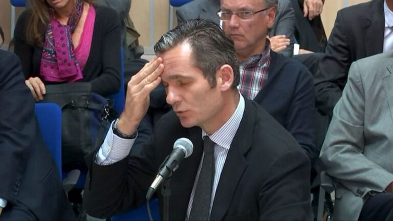 Urdangarin en el juicio noos