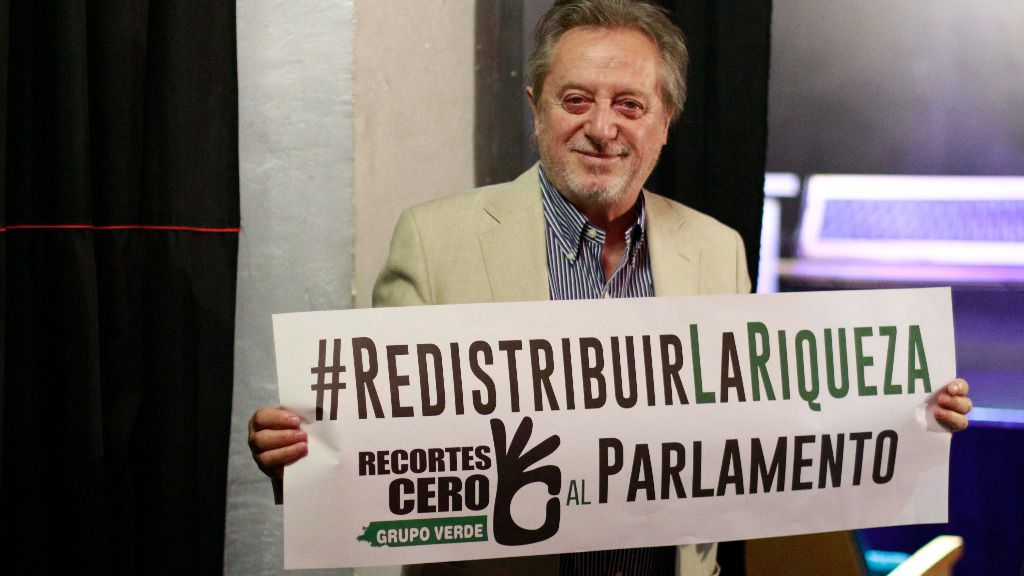 Puesta en escena del actor-candidato en su teatro