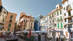 Edificios en la zona centro de la capital balear