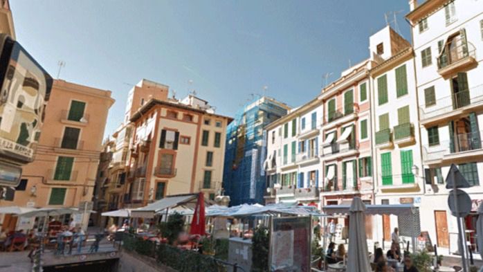 Edificios en la zona centro de la capital balear