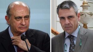El ministro del Interior, Jorge Fern&aacute;ndez D&iacute;az, y el jefe de la Oficina Antifraude de Catalunya, Daniel de Alfonso