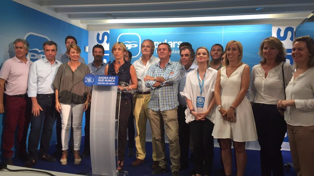 Dirección del PP balear con candidatos a Congreso y Senado