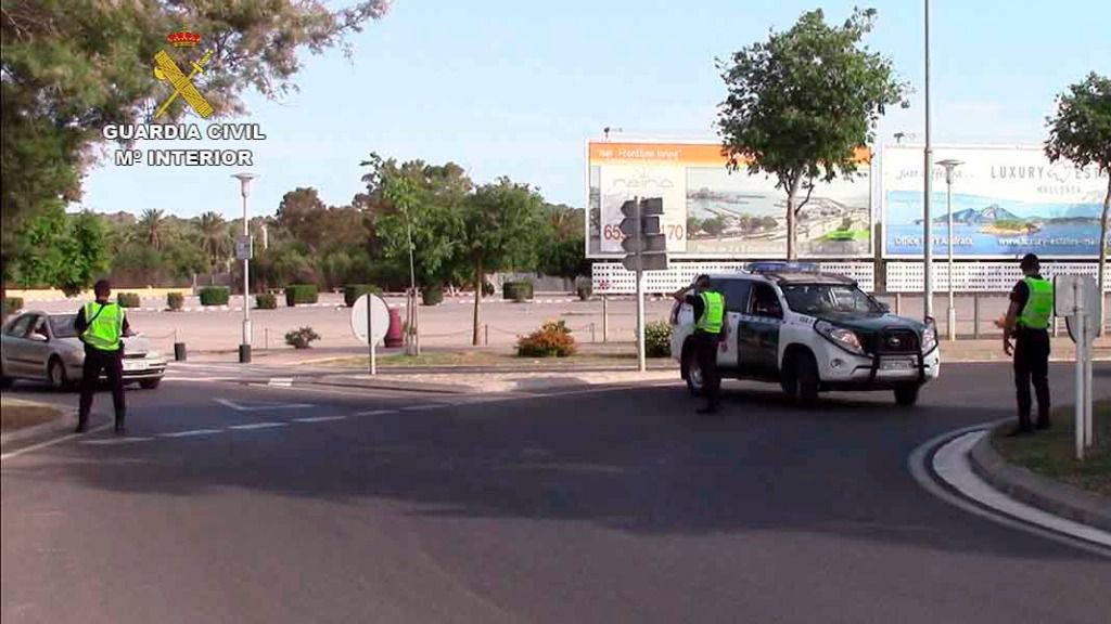 Dispositivo que montó la Guardia Civil para detener al sospechoso