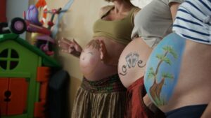 belly painting