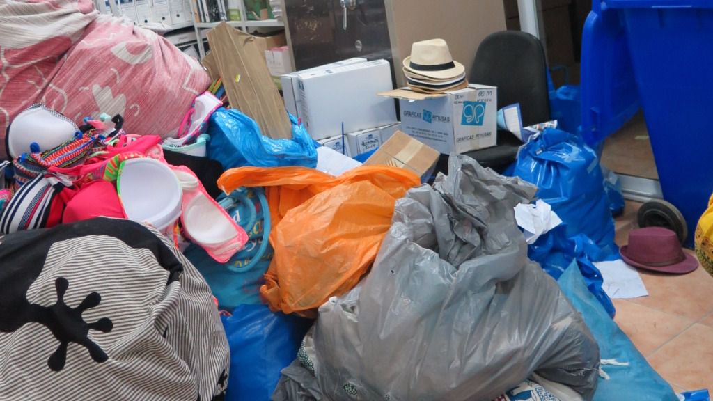 Imagen del material decomisado por la Policía Local y la Guardia Civil