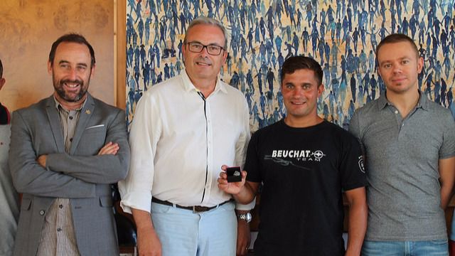 De izq. a dcha: Vericad, Torres, Cervantes y Ribas