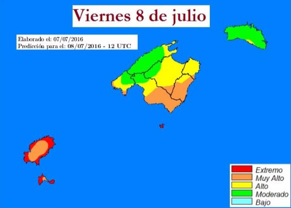 El máximo riesgo de incendios se sitúa en las Pitiusas