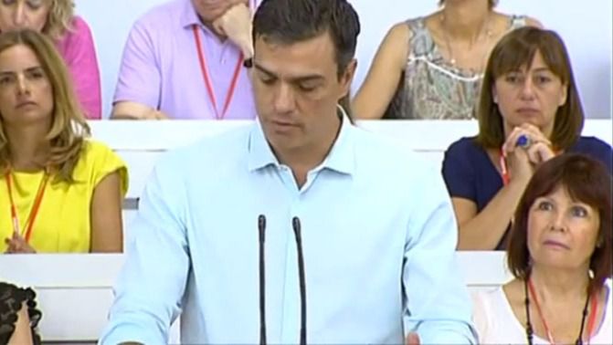 Francina Armengol durante el Comité Federal del PSOE