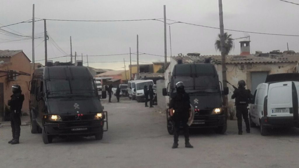 Efectivos de la Guardia Civil durante la macro operación contra el narcotráfico
