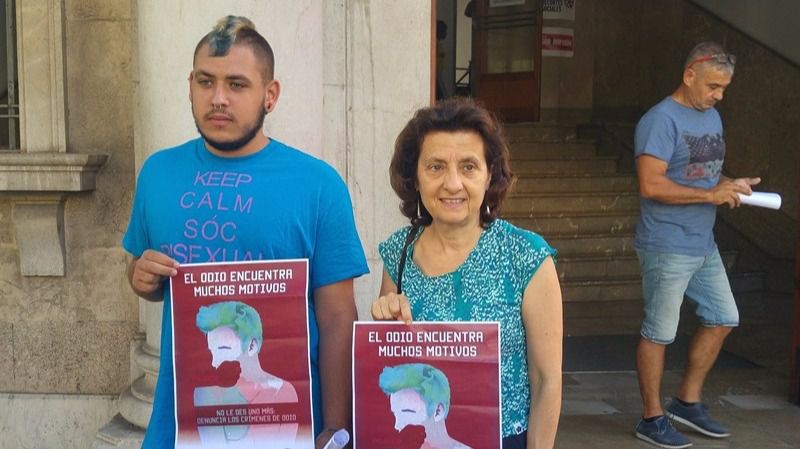 Los impulsores de la campaña, en los Juzgados