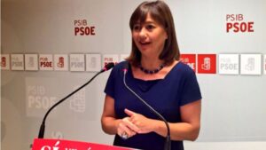 Francina Armengol durante el Consell Politic