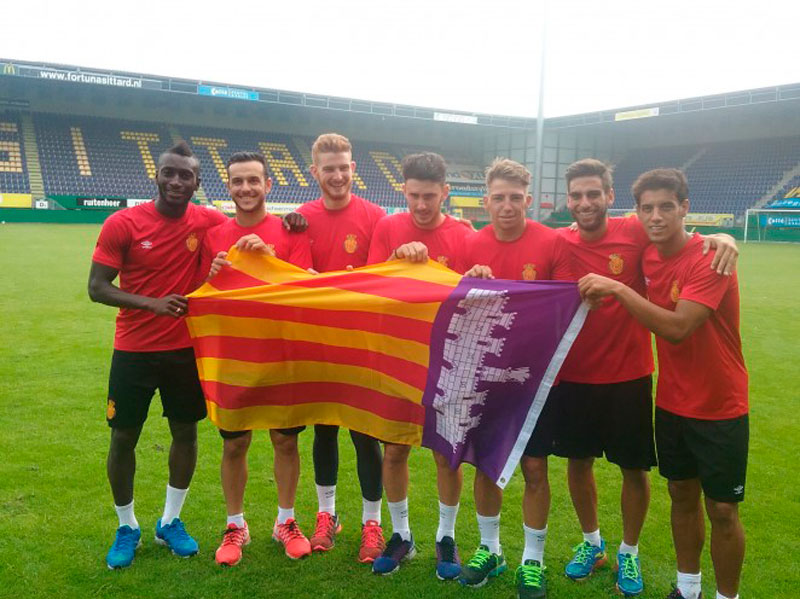 Los bermellones tras un partido de pretemporada