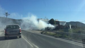 incendio coche sant francesc