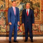 Miquel Ensenyat con el Rey en el Palacio de la Almudaina