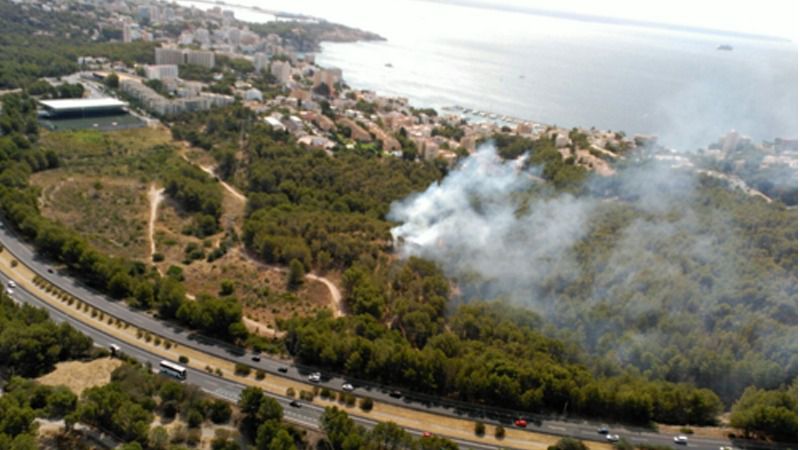 Imagen aérea del terreno