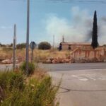Imagen del incendio en Son Moix el viernes