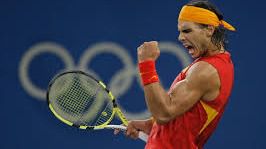 Rafa Nadal rozó la medalla en individuales