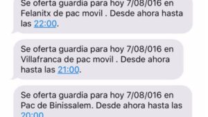 Estos mensajes demuestran la "improvisaci&oacute;n" del servicio seg&uacute;n el Sindicato M&eacute;dico