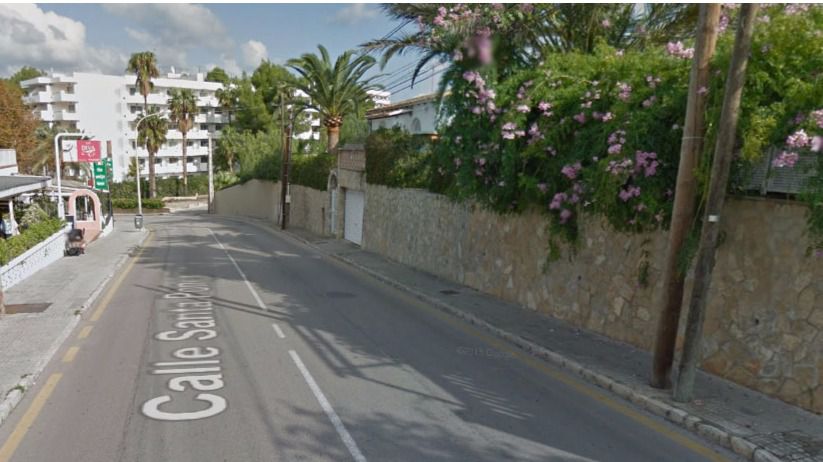 El tiroteo se produjo en la calle Santa Ponça a la altura del número 10