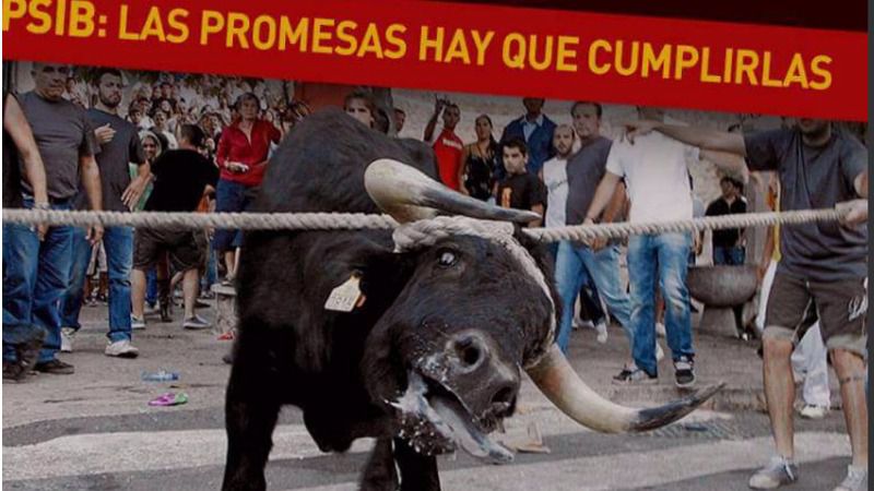 Vía twitter ha enviado esta imagen a socialistas como Armengol y Silvia Cano