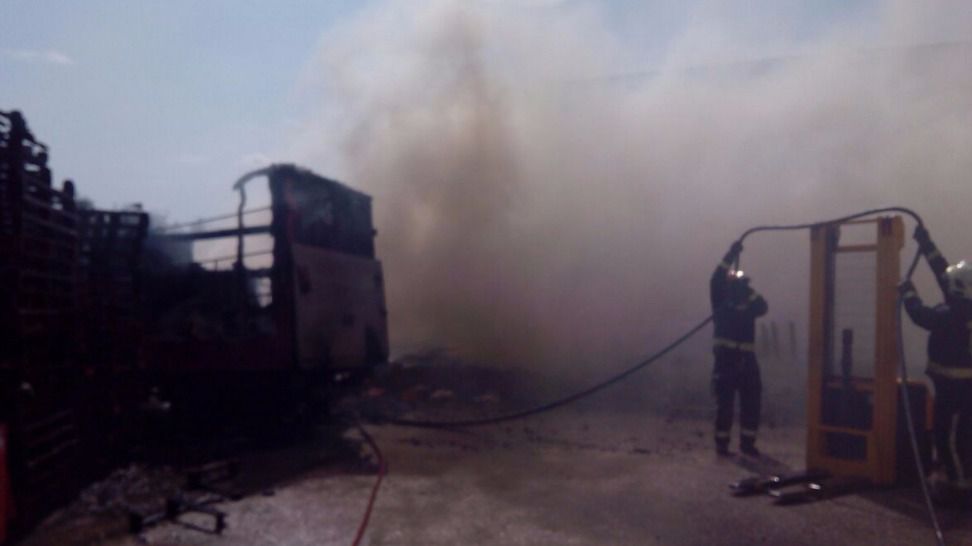 Actuación de los bomberos