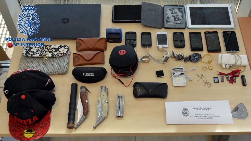 objetos recuperados robo