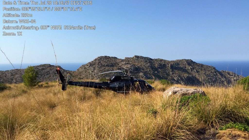 Uno de los helicópteros denunciados