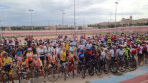 Momento del minuto de silencio en Sa Voltadora