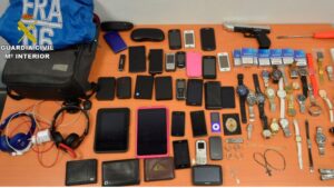 Algunos de los objetos recuperados