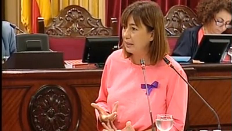 La presidenta del Govern en su respuesta a la portavoz de los populares
