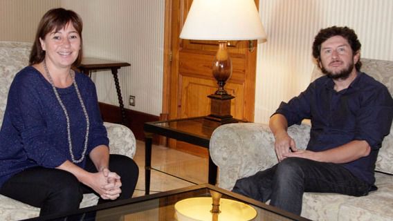 Francina Armengol y Alberto Jarabo