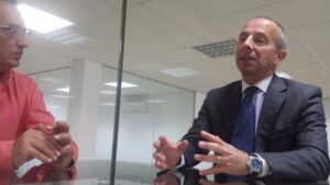 Delgado, en su visita a mallorcadiario.com