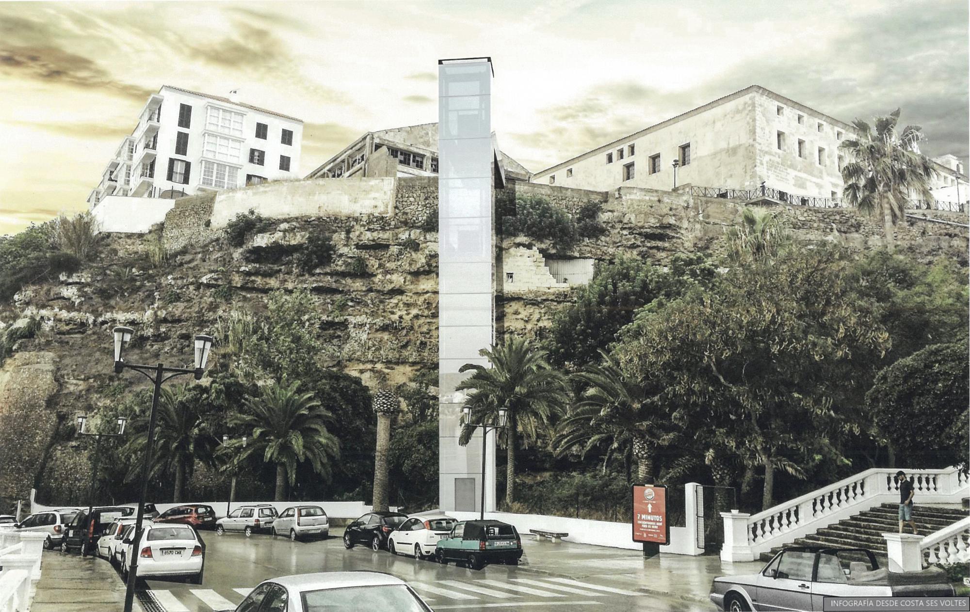 ascensor puerto ma&oacute;