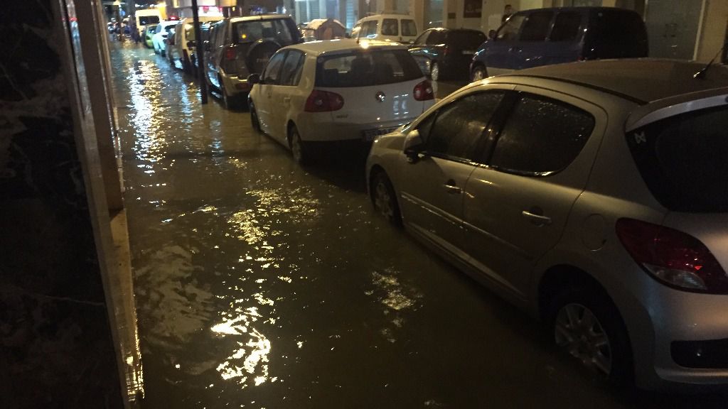 calles inundadas lluvia tormenta