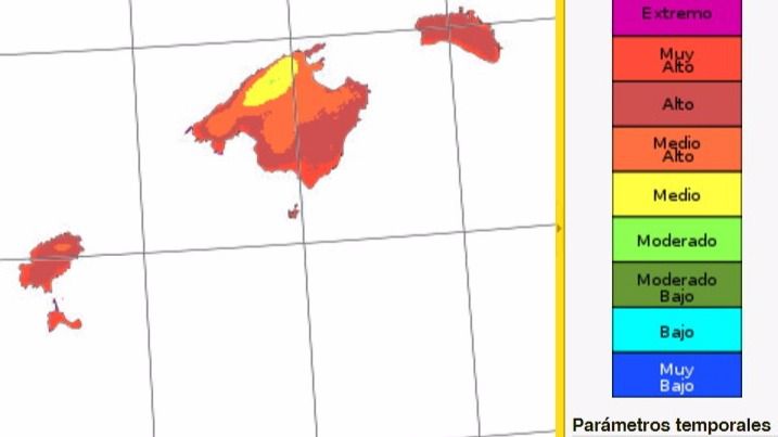 Mapa que difunde Xarxa Forestal