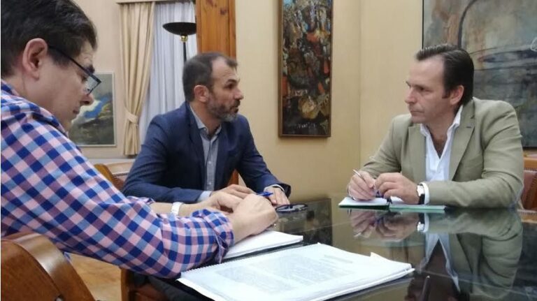 Barceló y Estarellas, durante la reunión de este jueves