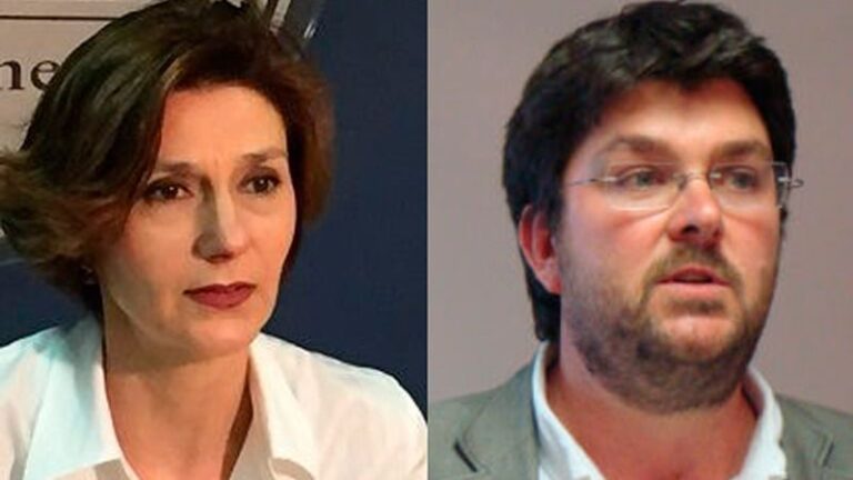 La Secretària d'Organització y el ya dimitido secretari general del PSOE Menorca