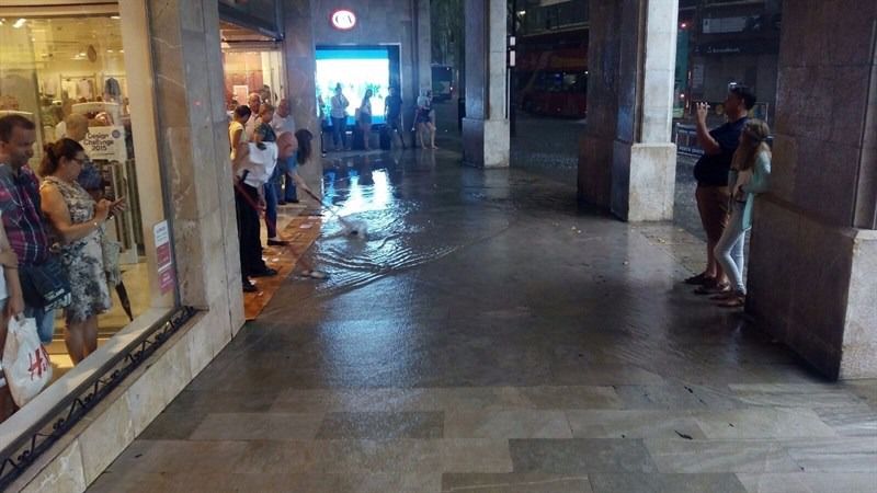 La zona tiene problemas de achique de agua cuando llueve